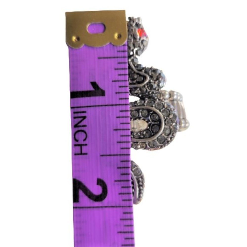 Large Snake Stretch Ring Statement Ring Animal Je… - image 7